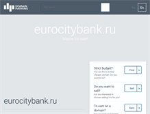 Tablet Screenshot of eurocitybank.ru